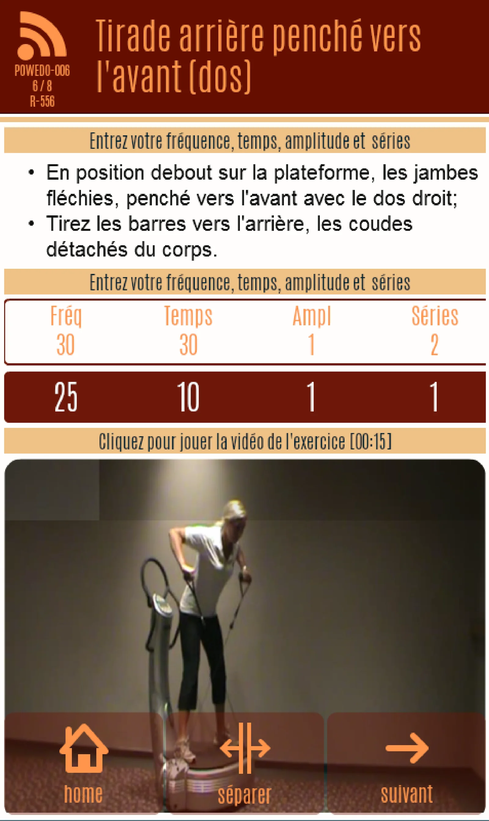 Écran d’application — Sports, capture 2