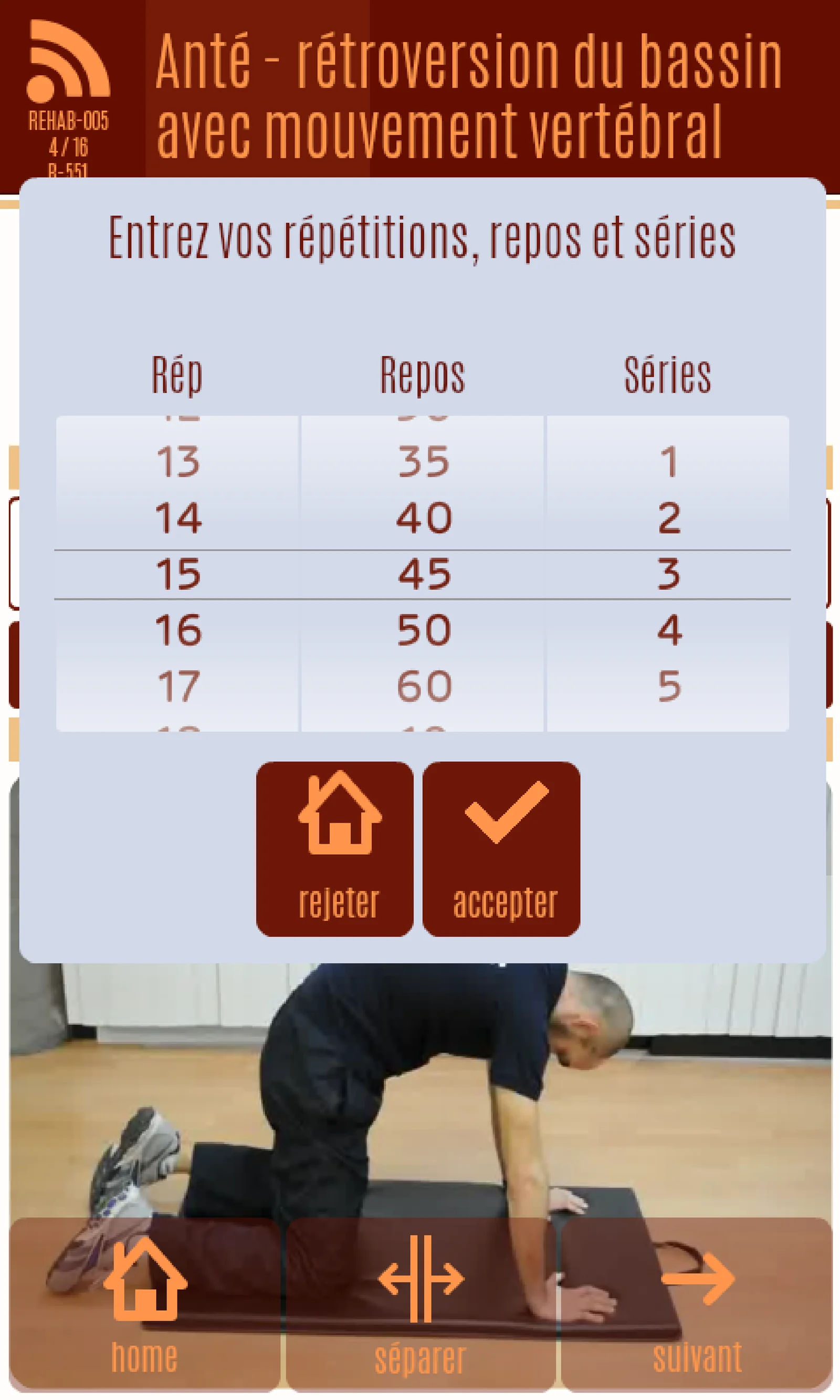 Écran d’application — Sports, capture 3