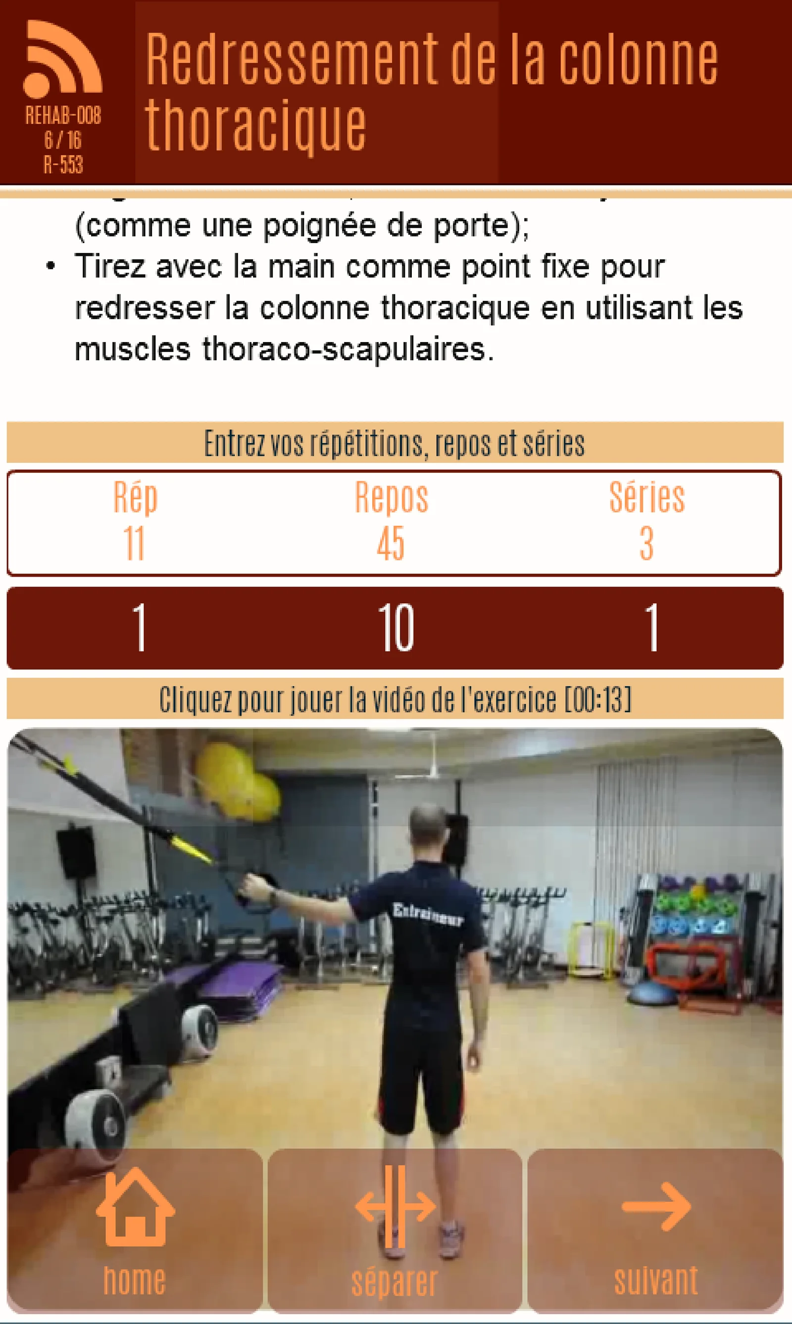 Écran d’application — Sports, capture 1