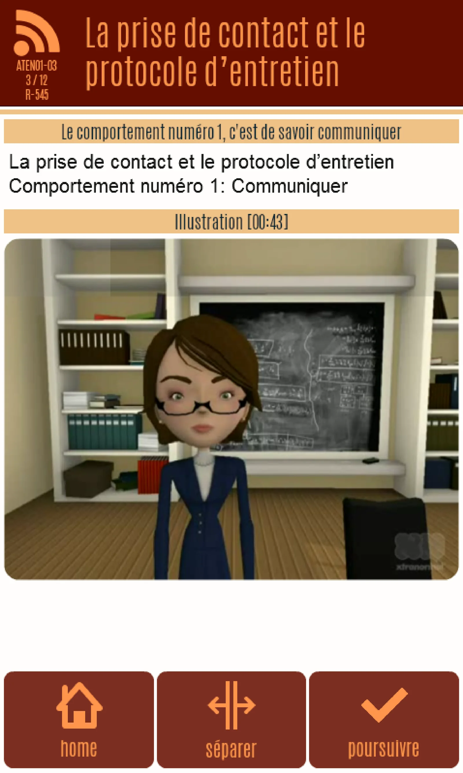 Écran d’application — Emploi, capture 3