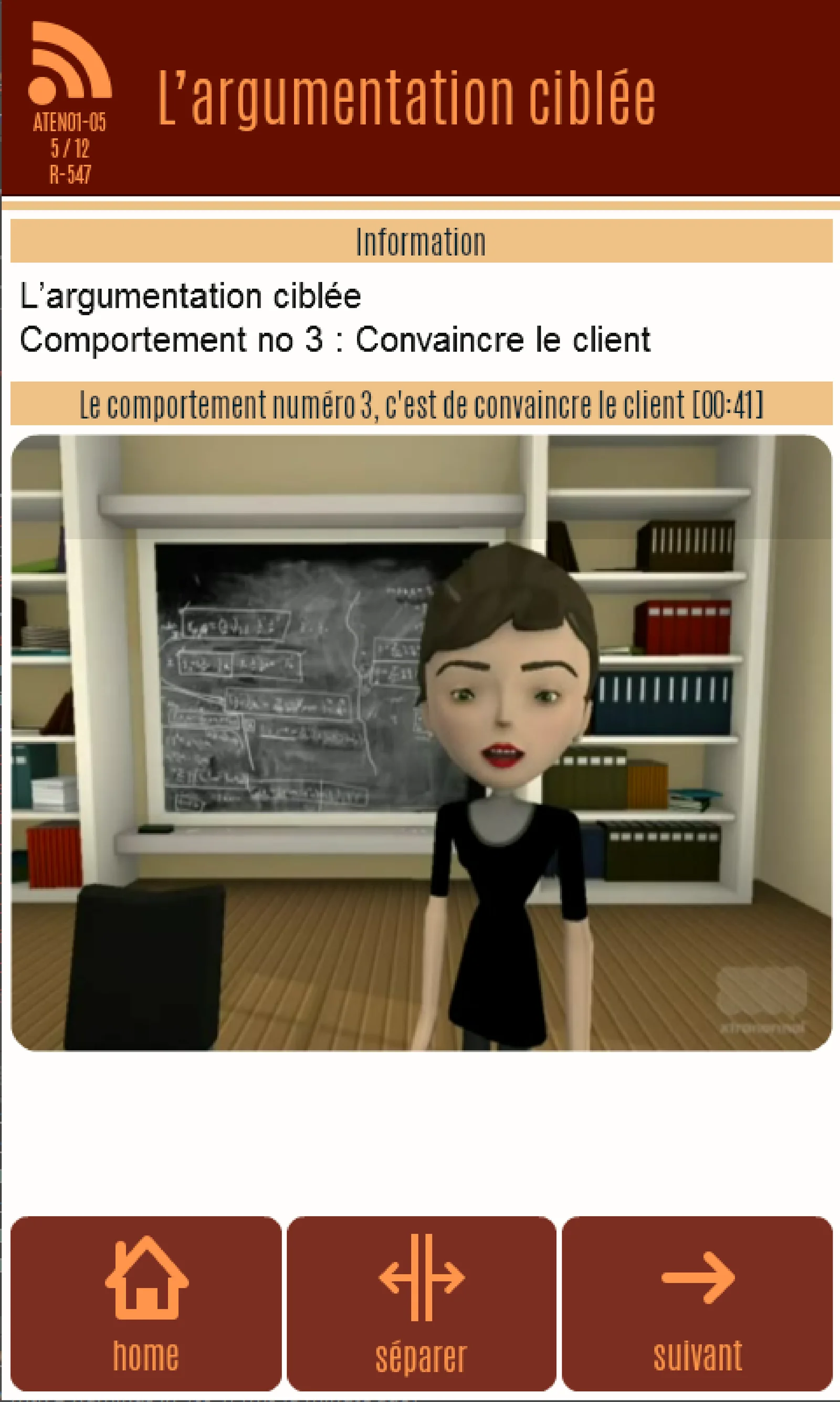 Écran d’application — Emploi, capture 4